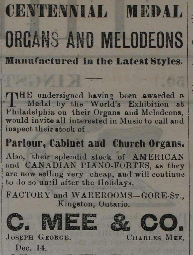 Organs and Melodeons Manufactured in the latest styles article.