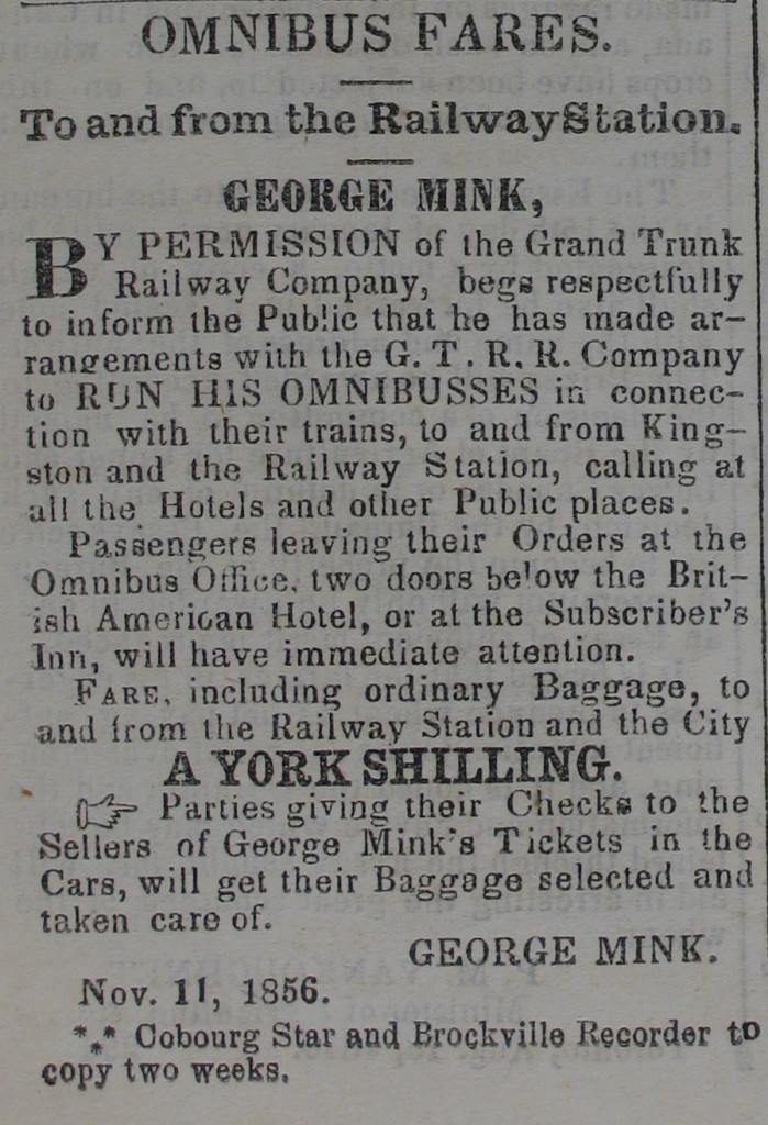 Omnibus Fares (1856)