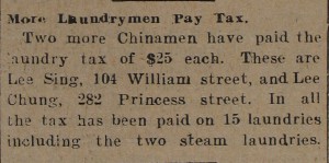 More Laundrymen Pay Tax