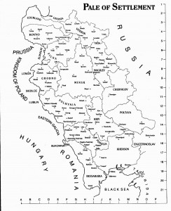 Map of Pale of Settlement