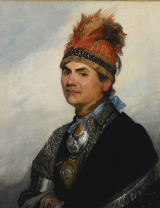 Joseph Brant, by Gilbert Stuart. 1786, oil on canvas