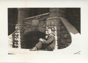 Frank Lee at Queen's University, Ontario Hall, 1941