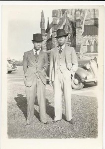 Tommy Lee, Queen's '46, and Frank Lee, Queen's '45