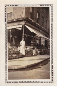 The Zakos’s fruit and vegetable market in the 1920s.