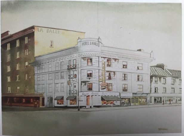 The LaSalle Hotel, painted by © Robert A. Blenderman